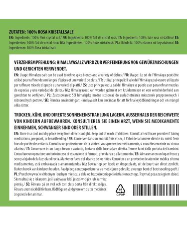  Alpi Nature Alpi Nature Fine Pink Himalayan Salt 1kg Pink Himalayan Salt 2-5 mm for Cooking - Buy Online on GoSupps.com