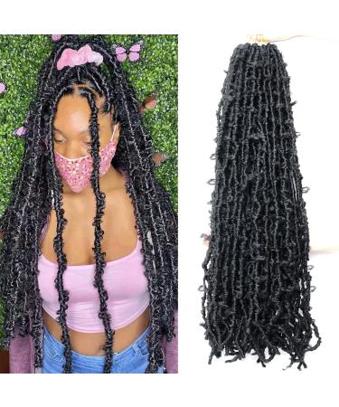 LMZIM 36 Inch Butterfly Locs Crochet Hair 5 Packs Long Distressed Soft Faux Locs Crochet Braids Locs for Black Women 36 Inch 5 pack 1b