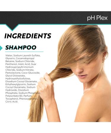 pH Plex Clean Shampoo - Bond Building Salon Quality Hair Repair - Malic Acid Infused Cruelty Free & Vegan - 250 ml for Healthy Shiny Hair - Buy Online on GoSupps.com