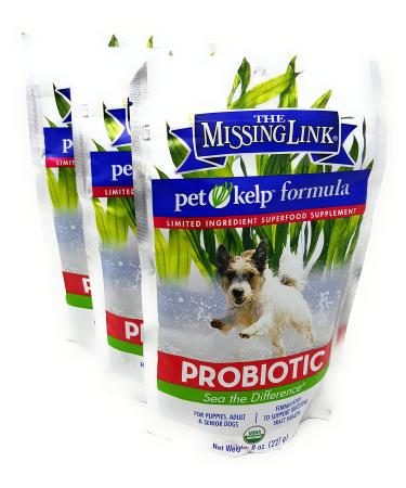 (3 Pack) Pet Kelp Probiotic Formula, 8 Ounces each