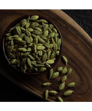 Premium 8 mm Bold Green Cardamom Pods - Whole Indian Spices - Distinctive Flavor - 8.8 oz Pack - Buy Online on GoSupps.com