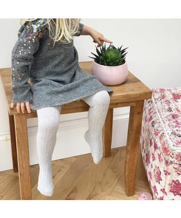 Non-Slip Ribbed Baby & Toddler Girls Tights - Winter Warm Anti-Skid Tights for Active Children | 2 Years Sparkle - Buy Online on GoSupps.com