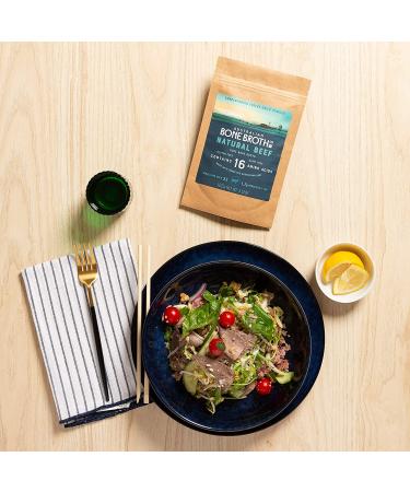 100g Australian Beef Bone Broth Concentrated Powder - Gluten Free, No Spices/Herbs | Made in Australia | Instant Healthy Beverage - Buy Online on GoSupps.com