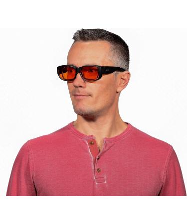 99.9% Blue Light Blocking Glasses for Sleep - Amber Nighttime Eyewear - Transform Prescription & Reading Glasses into Blue Blockers - Buy Online on GoSupps.com