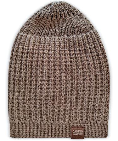 Checkered Beige Candid Signature Apparel Skull Cap Kufi Beanie - 100% Cotton Skully Running Cap & Helmet Liner for Men & Women - Buy Online on GoSupps.com
