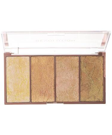 Makeup Revolution Highlighter Palette - Vintage Lace - 20g | Face Highlighter - Buy Online on GoSupps.com