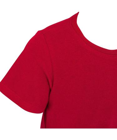Kaycey L Red Short Sleeve Bodysuit for Special Needs Kids | Snap Button Vest | Soft Cotton-Elastane Fabric - Buy Online on GoSupps.com