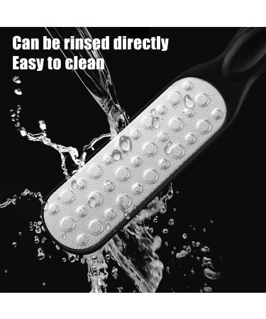 ZLONGYAN double sided foot file callus remover for feet is suitable for dry cracked feet dead skin calluses etc. foot scrubber lasts to make feet smooth heel scraper for cracked heels (black) - Buy Online on GoSupps.com