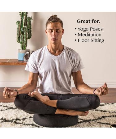 Yoga Meditation Buckwheat Bolster Pillow Cushion Green 13" x 13"" - Buy Online on GoSupps.com