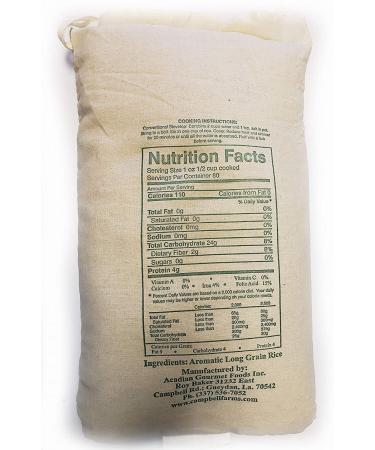 Baker Farms Gourmet Louisiana Popcorn Rice - 5 lb Sack - Buy Online on GoSupps.com