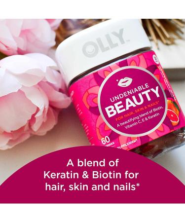 Olly Undeniable Beauty Hair  Skin & Nails Gummies with Biotin - 60 Count - Buy Online on GoSupps.com