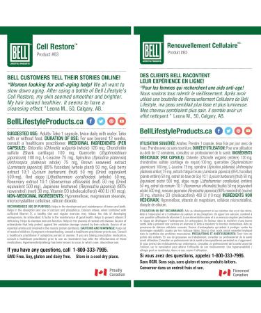 Bell Cell Restore - Helps in the normal process of cell division by protecting cells against oxidative damage caused by free radicals. Bell Cell Restore 60 Capsules - Buy Online on GoSupps.com