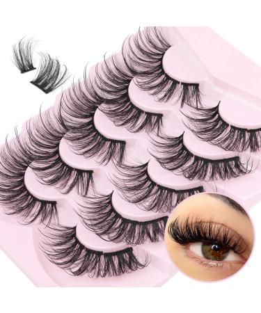 DIY Individual Lashes Natural Look Lashes Clusters 3D Lashes Extensions Wispy False Eyelashes Volume Lashes by Focipeysa Natural 3D 18mm
