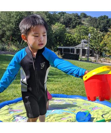 Seavenger Cadet Kids 2mm Blue Shorty Wetsuit - Long Sleeve 7/8 - Buy Online on GoSupps.com