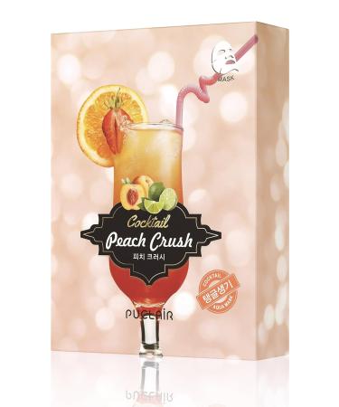 Peach Crush Daily Face Masks - 10 Count | Anti-Aging Brightening & Softening with Vitamin C A E | Shop Internationally - Buy Online on GoSupps.com