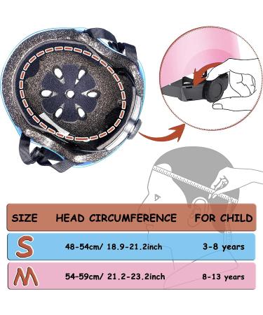 Kids Protective Gear Set - Helmet Knee Elbow Pads Wrist Guards for Outdoor Sports - Blue - Ages 8-13 - Buy Online on GoSupps.com