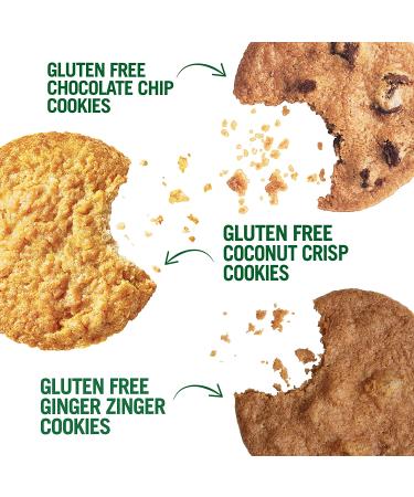 Tates Bake Shop Gluten Free Cookies Variety Pack - Coconut Crisp, Ginger Zinger, Chocolate Chip - 4 x 7 oz Bags - Buy Online on GoSupps.com
