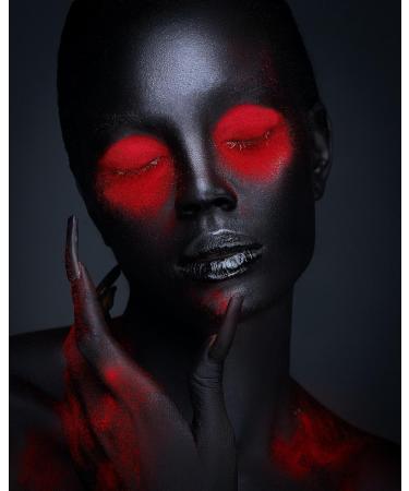 Go Ho Makeup Liquid Body Paint 2.1 oz - Black Water Based Face & Body Paint for Special FX, Cosplay, Halloween - Buy Online on GoSupps.com