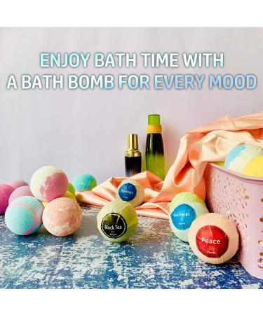 Purelis 40-Count Moisturizing Bath Bombs Gift Basket with Essential Oils & Shea Butter - Organic, Individually Wrapped Bath Bombs in Gift Box - Perfect Gift for Women & Kids - Buy Online on GoSupps.com