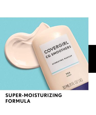 Covergirl Smoothers Hydrating Makeup 750 Creamy Beige - 1 fl oz | Flawless Hydration & Coverage - Buy Online on GoSupps.com