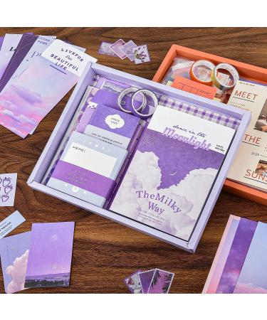 348pcs Scrapbook Kit with Aesthetic Paper, Stickers, Washi Tape - Art Journaling Set for Bullet Journal, Planners - DIY for Adults, Teens, Girls - Moonlight Theme - Buy Online on GoSupps.com