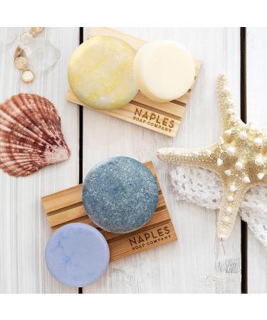Handmade Solid Shampoo Bar by Naples Soap Co. | Paraben, Alcohol, and Phthalate-Free | pH Balanced | Eco-Friendly Hydrating Haircare for All Hair Types | Lasts 50-75 Uses - Buy Online on GoSupps.com
