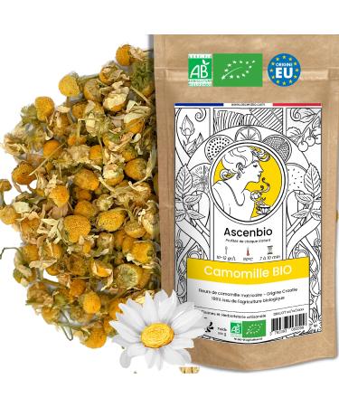 Ascenbio Ascenbio 100% Pure Organic Dried Whole Chamomile Flowers Evening Relaxation and Sleep Herbal Tea 150g Loose Leaf Prepared and
