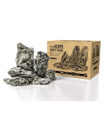 ARKA Aquatics myScape-Rocks Seiryu Mini Landscape Natural Rock for Unique Aquascapes in Any Freshwater Aquarium & Terrarium Ideal for Aquarium Widths up to Approx. 60 cm 5 kg Grey M multicoloured M (1er Pack)