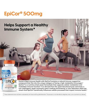 Doctor's Best Epicor 500 mg - 60 Veggie Caps | Immune Support Supplement - Buy Online on GoSupps.com