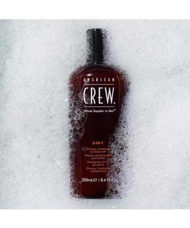 AMERICAN CREW Routine pour homme: 3-en-1 Shampoing/Soin/Gel Douche pour Cheveux/Corps 450ml + Baume Hydratant Soin du Visage tout-en-un - Buy Online on GoSupps.com