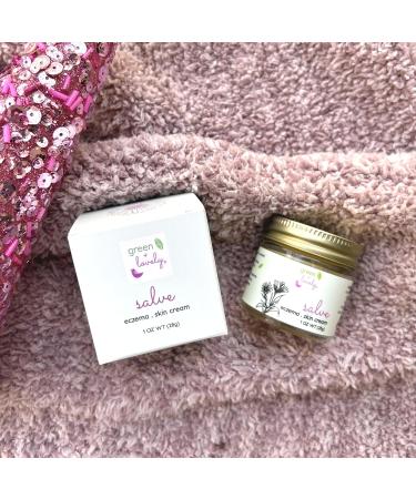 Green + Lovely Herbal Salve with Calendula + Comfrey - Organic Multi-Purpose Skin Cream Bruise Eczema Ointment - Beauty Intensive Moisturizer Sensitive Skin - (Unscented) - 1 oz - Buy Online on GoSupps.com