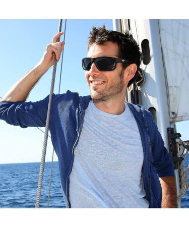 TOREGE Sports Polarized Sunglasses TR66 - Matte Black & Black Lens - Buy Online on GoSupps.com