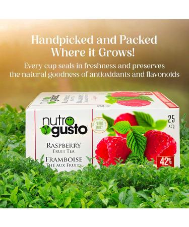 NutroGusto Tea Raspberry 50 g - Buy Online on GoSupps.com