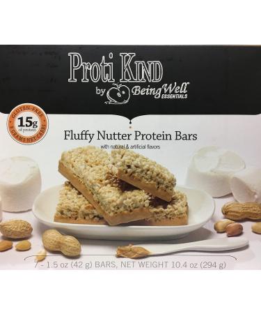 Proti King Fluffy Nutter Protein Bars 7 Bars 15g Protein Per Serving
