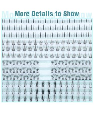 Bottom Lashes Natural 0.07mm - Wispy Bottom Eyelashes Clusters | 306 PCS 4 Styles - Boahankuke 50A Mixed Bottom Lash Extensions for International Shipping - Buy Online on GoSupps.com