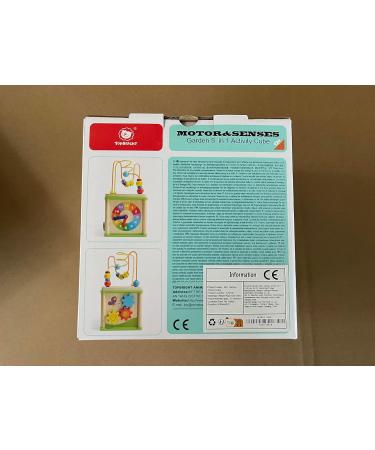 Top Bright Motoric Cube 5-in-1 Wooden Activity Game Center for Kids 1 Year & Up | Educational Gifts for Boys & Girls - Buy Online on GoSupps.com