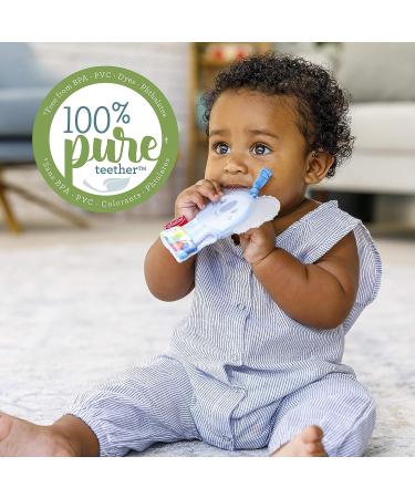 Infantino Crystal Clear Teething Mitten - Koala Design | Soft Textured Silicone | Natural Rubber Teether for Babies - Buy Online on GoSupps.com