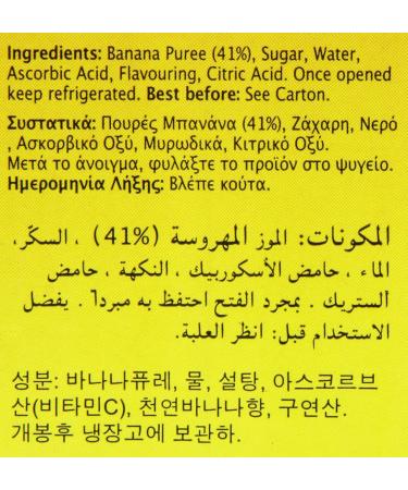 Banana Smoothie Concentrate (1L) - Vegan Blendable Mix with Real Fruit Puree - Buy Online on GoSupps.com
