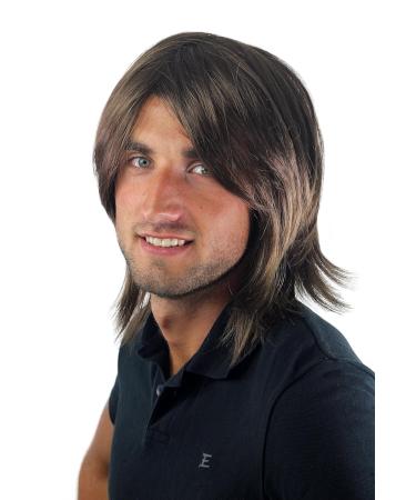 Buy WIG ME UP GFW892-10 Men's Long Brown Wig - Casual Fashionable Toupee 35 cm | International Shipping Available - Buy Online on GoSupps.com
