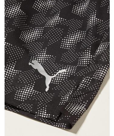 PUMA Boys Active Sports Woven AOP Shorts - Lightweight Black Athletic Shorts for Kids | International Shipping Available - Buy Online on GoSupps.com