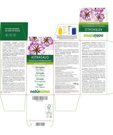 Astragalus Roots Natural Supplement - 150g, 300 Tablets | Vegan & Natural | NATURALMA - Buy Online on GoSupps.com