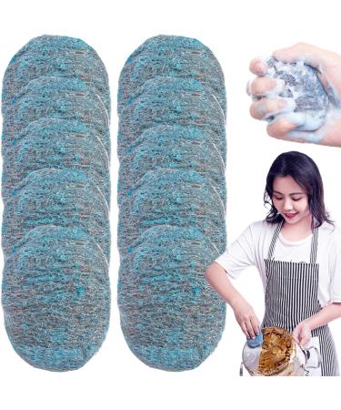 30 PCS Steel Wire Wool for Cleaning Easy Cleaning Steel Wool Scrubber Reusable Dish Wire Scourers Absorbent & Rich Foam Steel Wool Soap Pads for Household Cleaning Kitchen Dishes & Metal Grills - Buy Online on GoSupps.com