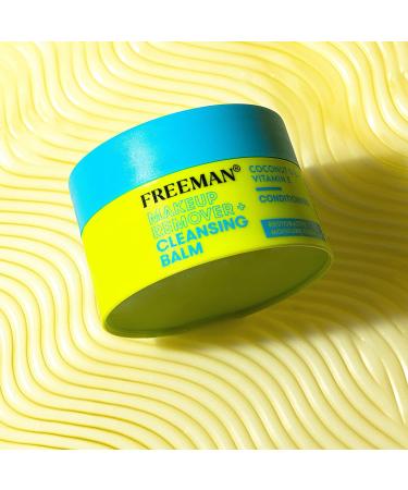 Freeman Restorative Makeup Remover Balm | Moisturizing Coconut Oil & Vitamin E | Gentle Cleansing & Makeup Removal | 1.4 fl. oz - Buy Online on GoSupps.com
