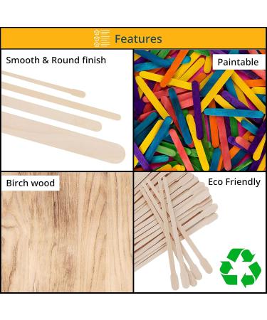 Belle Vous Disposable Wooden Spatulas for Waxing - 500 Pack - Small Medium & Large Hair Removal Sticks for Eyebrows Face Body & Legs - Buy Online on GoSupps.com