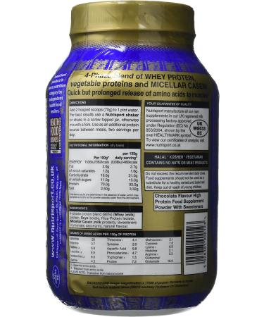 Nutrisport 90+ Protein Chocolate Powder 908g - High-Quality Protein Supplement - Buy Online on GoSupps.com
