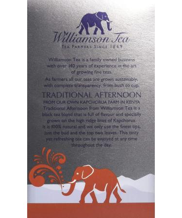Williamson Tea - Traditional Afternoon Tea Bags - 125g - 50 Tea Bags - Sustainably Grown Tea - Buy Online on GoSupps.com