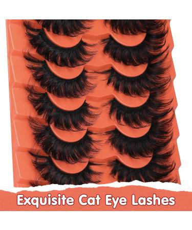 20MM Fluffy Mink False Eyelashes - 7 Pairs Pack for Full Volume Cat Eye & Fox Eye Look - Buy Online on GoSupps.com