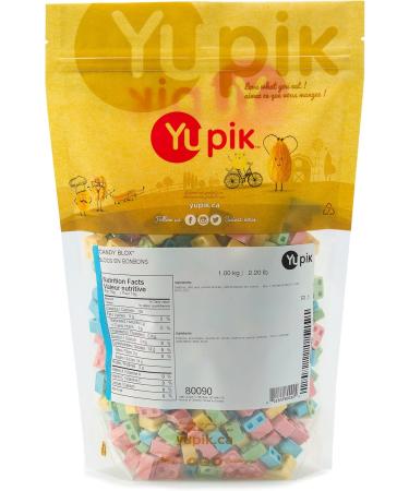 Yupik Candy Blox 1 kg Pressed Candies Gluten-Free Kosher Fruity Flavors Brick-Shaped Treats Candy Machine Refills Fun & Nostalgic Delicious Snacks Ideal for Gifting Halloween & Holidays 1 kg (Pack of 1) - Buy Online on GoSupps.com
