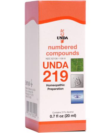 UNDA 219 Numbered Compounds | Homeopathic Preparation | 0.7 fl. oz.