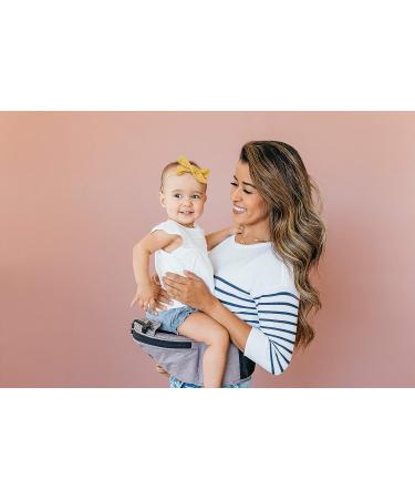 MiaMily Hip Seat Baby Carrier - 6 Carry Positions - Lumbar Support - Stone Grey - Buy Online on GoSupps.com